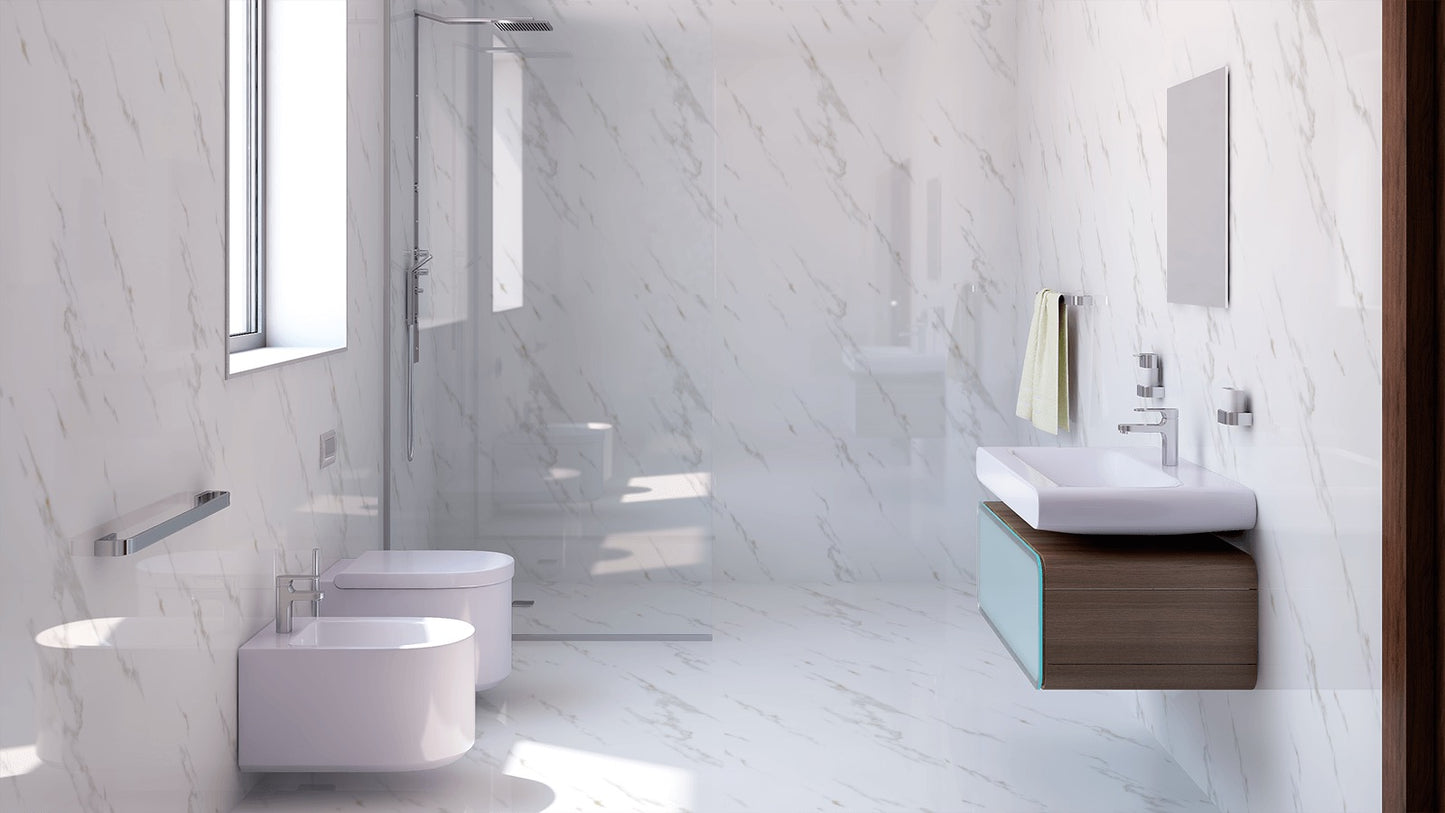 White marble effect Porcelain Tiles