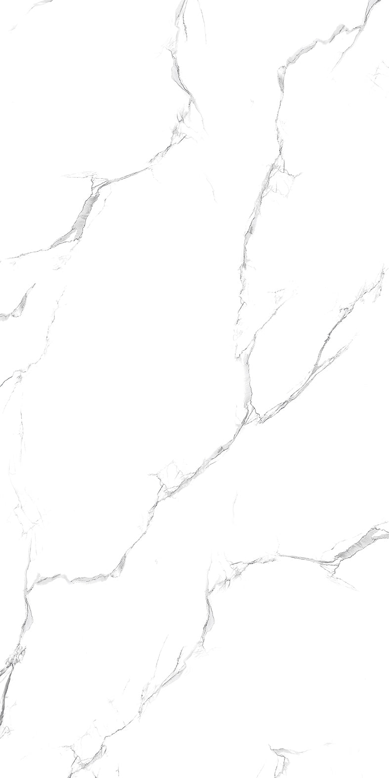 Carrara Grey Marble Vein Porcelain Tiles - Minimalist Bathroom Design