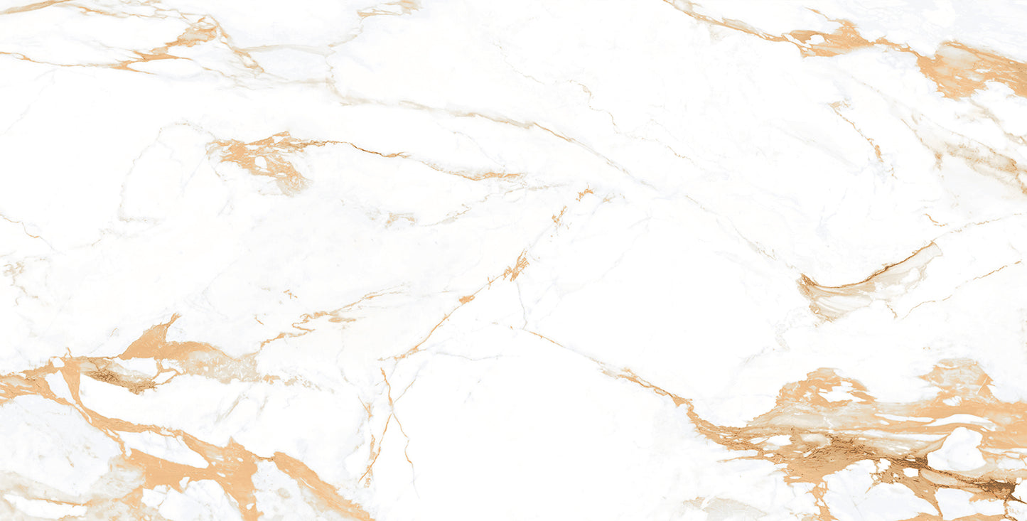 Elegant Gold Marble Porcelain Tiles - Sumptuous Bathroom Indulgence