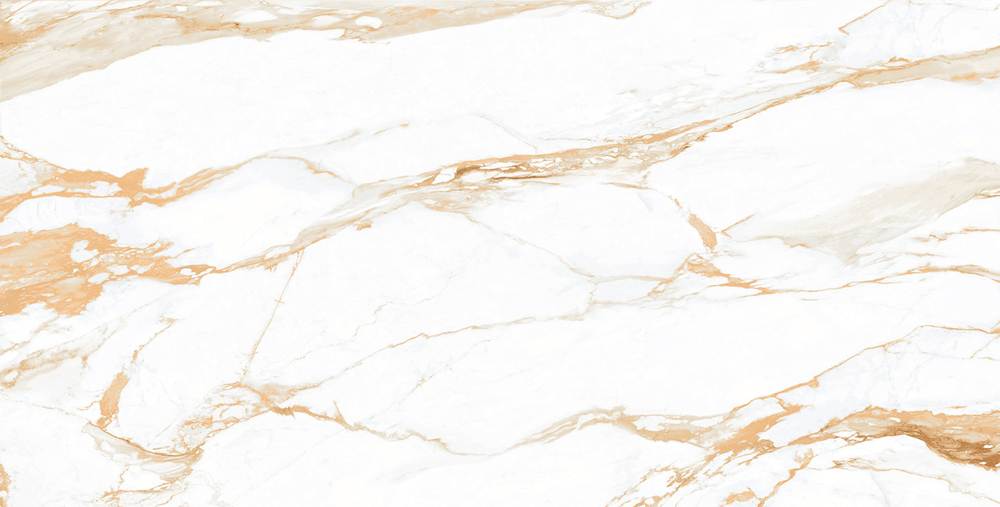 Elegant Gold Marble Porcelain Tiles - Sumptuous Bathroom Indulgence